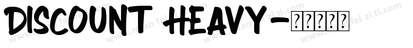 Discount Heavy字体转换